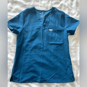 Figs Catarina Single Pocket Scrub Top. Size S. Limited Edition Deep Reef color.